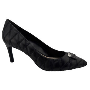 DKNY Womens Evie Black Quilted Leather Pointed Toe Classic Pumps Size 6.5 US NWB